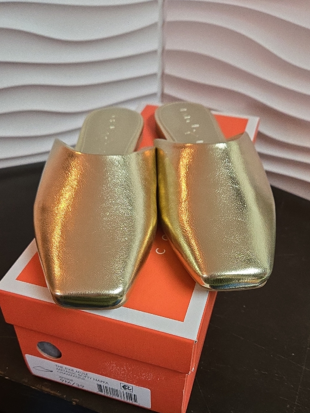 Katy Perry Collections The Evie Mule Metallic Softy Nappa Champagne - 9